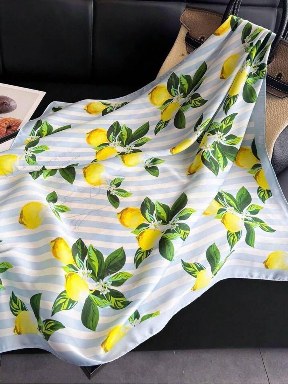 Lemon Print Scarf M812